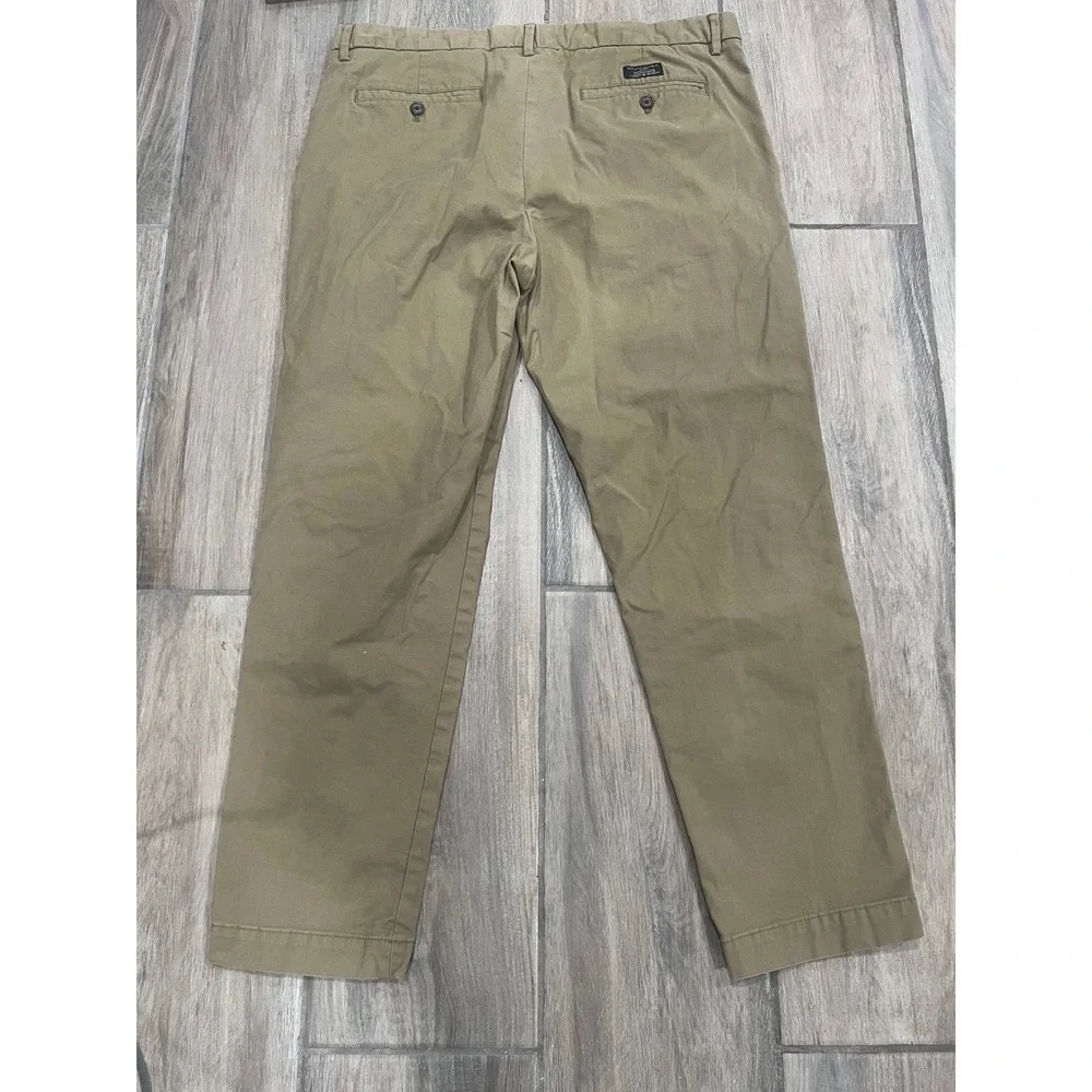 Banana Republic Mason Chino Pants Khaki Tan Athletic Tapered Sz 36x30 Office